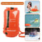 Inflatable Tow Float Dry Bag With Waist Strap For Open Water Sports 0