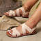 Elastic Band Casual Flat Sandals For Women 2