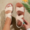 Elastic Band Casual Flat Sandals For Women 5