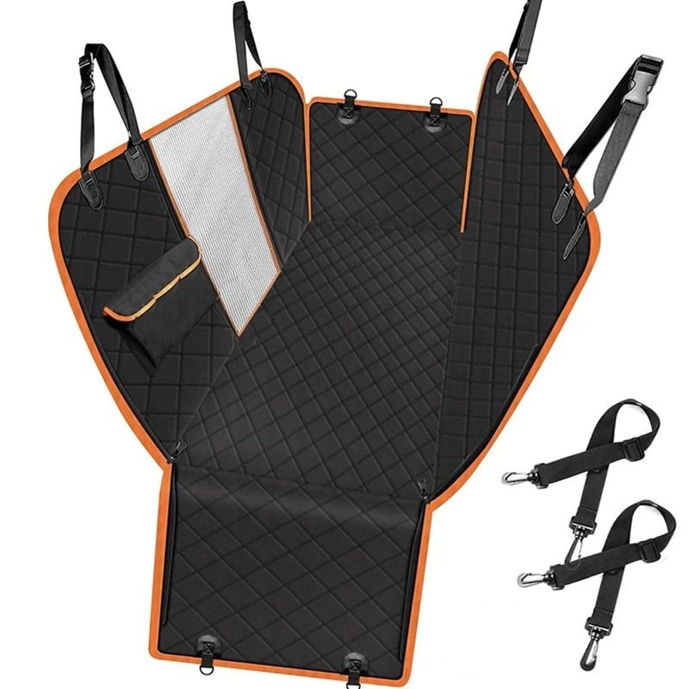 Waterproof Hammock Dog Car Seat Cover With Rear Protection 6