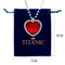 Ocean Heart Pendant Necklace With Velvet Pouch 9