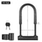 West Biking Heavy Duty U Lock With Cable And Bracket 12