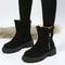 Thick Plush Faux Suede Snow Boots For Women 5