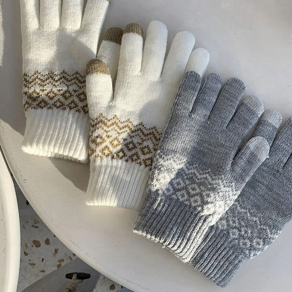 Knitted Touchscreen Winter Gloves For Men And Women 0