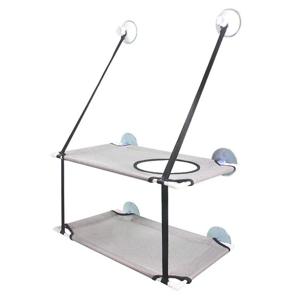 Double Decker Cat Window Hammock Bed With Sunbathing Tunnel 6