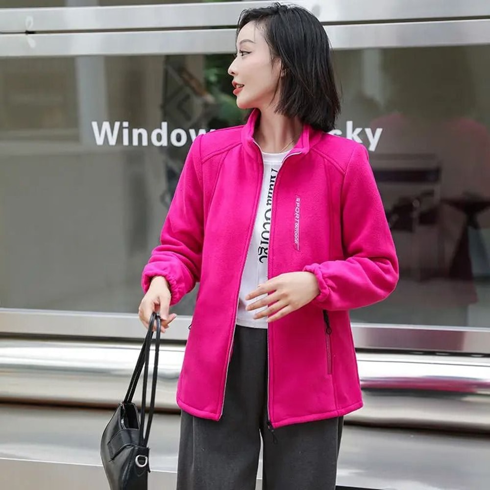 Womens Polar Fleece Zipper Jacket 0
