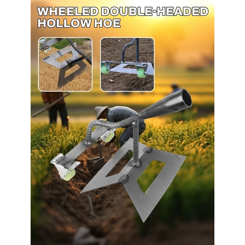 Dual Head Wheeled Hoe For Weeding And Soil Cultivation 2
