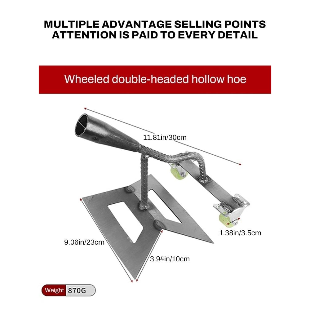 Dual Head Wheeled Hoe For Weeding And Soil Cultivation 6