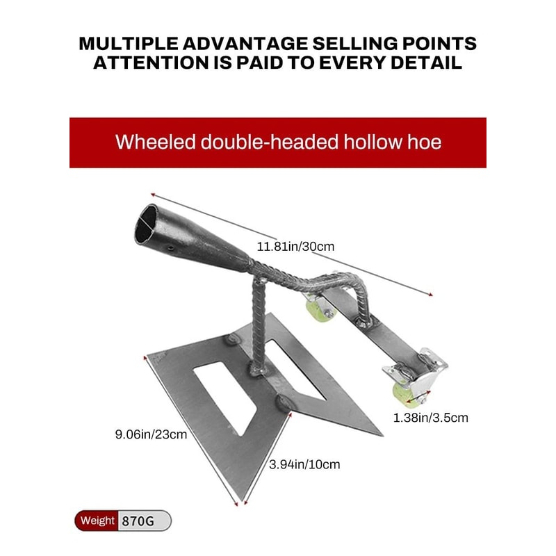 Dual Head Wheeled Hoe For Weeding And Soil Cultivation 6