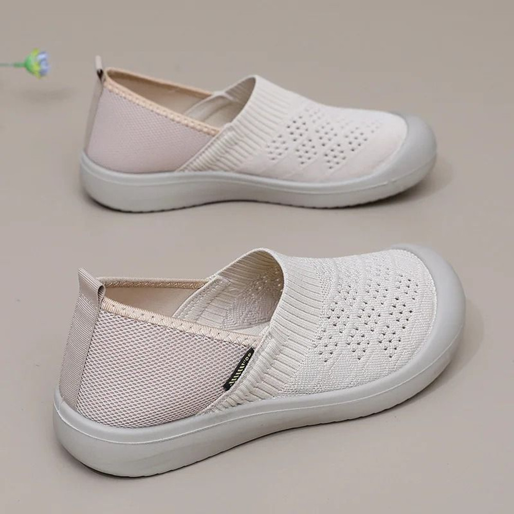 Summer Breathable Comfortable Womens Shoes Casual Non Slip Flats 1