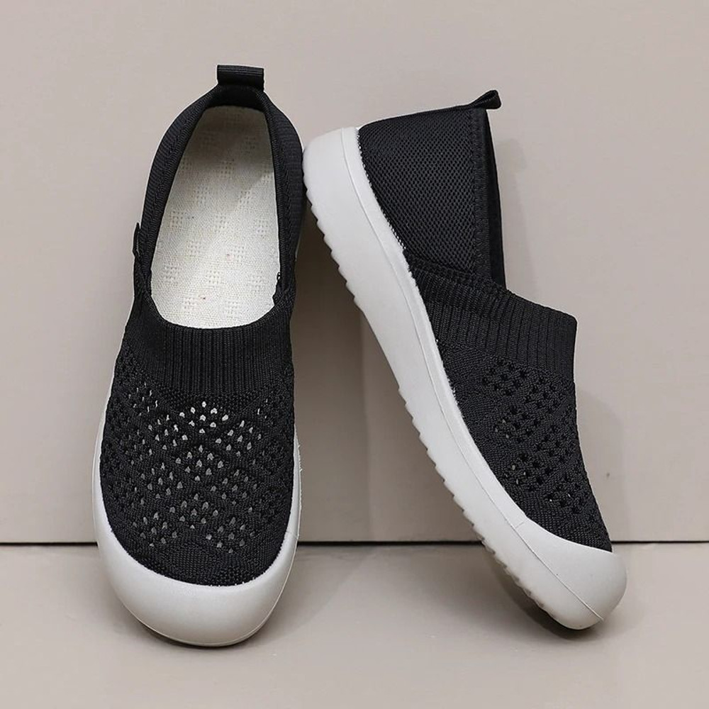 Summer Breathable Comfortable Womens Shoes Casual Non Slip Flats 3