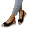 Womens Buckle Peep Toe Wedge Sandals For Casual And Occasion Wear 5