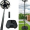 Solar Lamp Post Light With Tall Pole And Motion Sensor 0