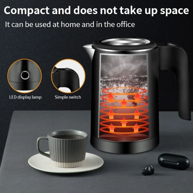 Portable Electric Kettle Fast Boil With Stainless Steel Inner Liner 1