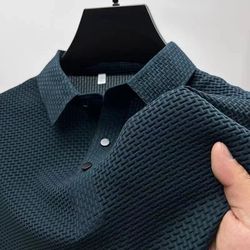 mens lightweight casual short sleeve polo