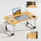 Portable Laptop Desk With Usb Light Small Fan Cup Holder Tablet Slot Lifting Handle 4
