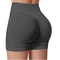 High Waisted Yoga Shorts Fashionable Solid Color Running Fitness Leggings 11