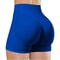 High Waisted Yoga Shorts Fashionable Solid Color Running Fitness Leggings 12