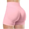 High Waisted Yoga Shorts Fashionable Solid Color Running Fitness Leggings 15