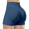 High Waisted Yoga Shorts Fashionable Solid Color Running Fitness Leggings 4