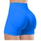 High Waisted Yoga Shorts Fashionable Solid Color Running Fitness Leggings 6