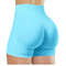 High Waisted Yoga Shorts Fashionable Solid Color Running Fitness Leggings 7