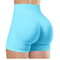 High Waisted Yoga Shorts Fashionable Solid Color Running Fitness Leggings 7