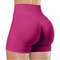 High Waisted Yoga Shorts Fashionable Solid Color Running Fitness Leggings 21