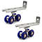 Sliding Door Roller Pulley Set With Four Wheels For Home Use 0