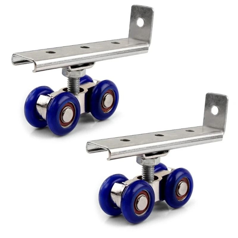 Sliding Door Roller Pulley Set With Four Wheels For Home Use 0