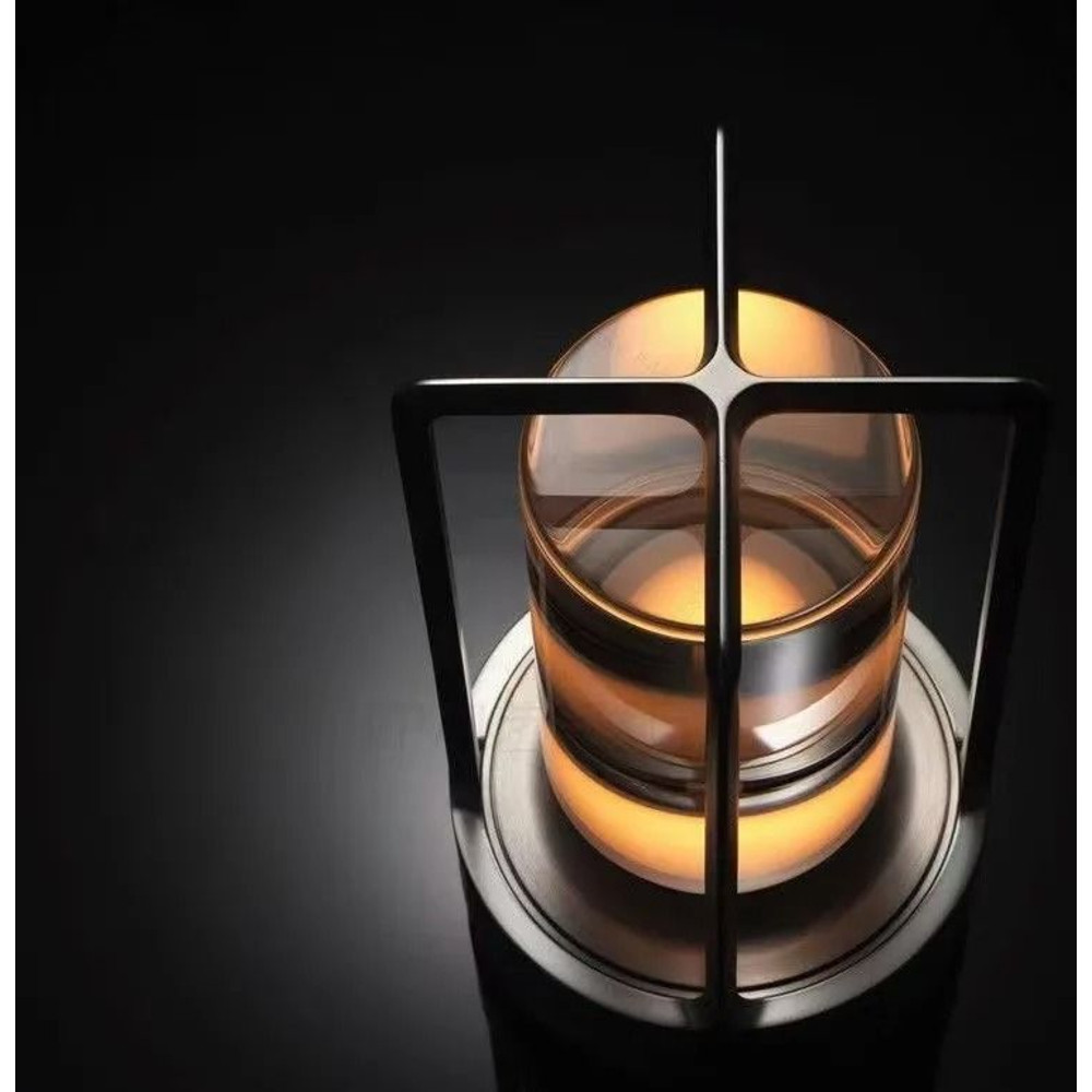 Aluminum Alloy Rechargeable Touch Table Lamp With Crystal Design 3