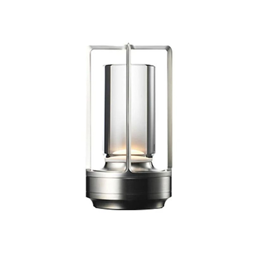 Aluminum Alloy Rechargeable Touch Table Lamp With Crystal Design 6