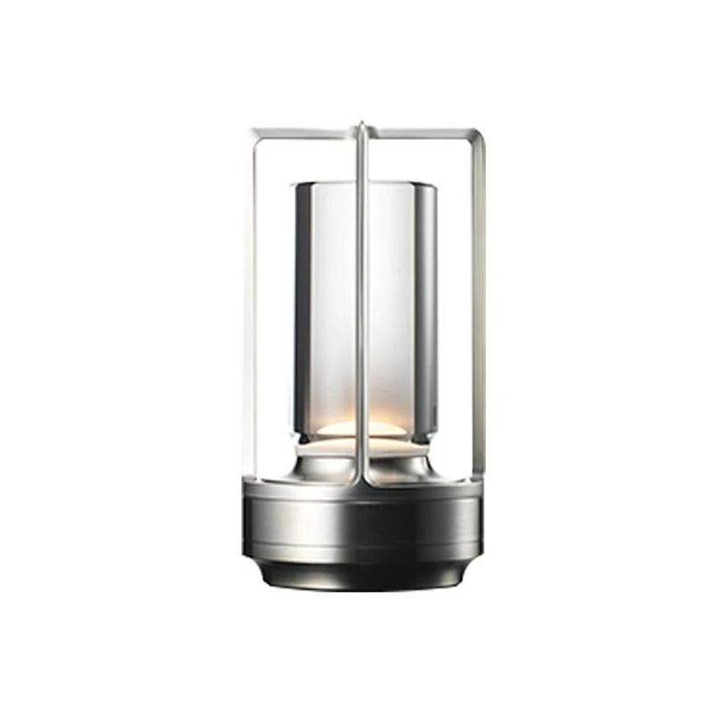 Aluminum Alloy Rechargeable Touch Table Lamp With Crystal Design 6