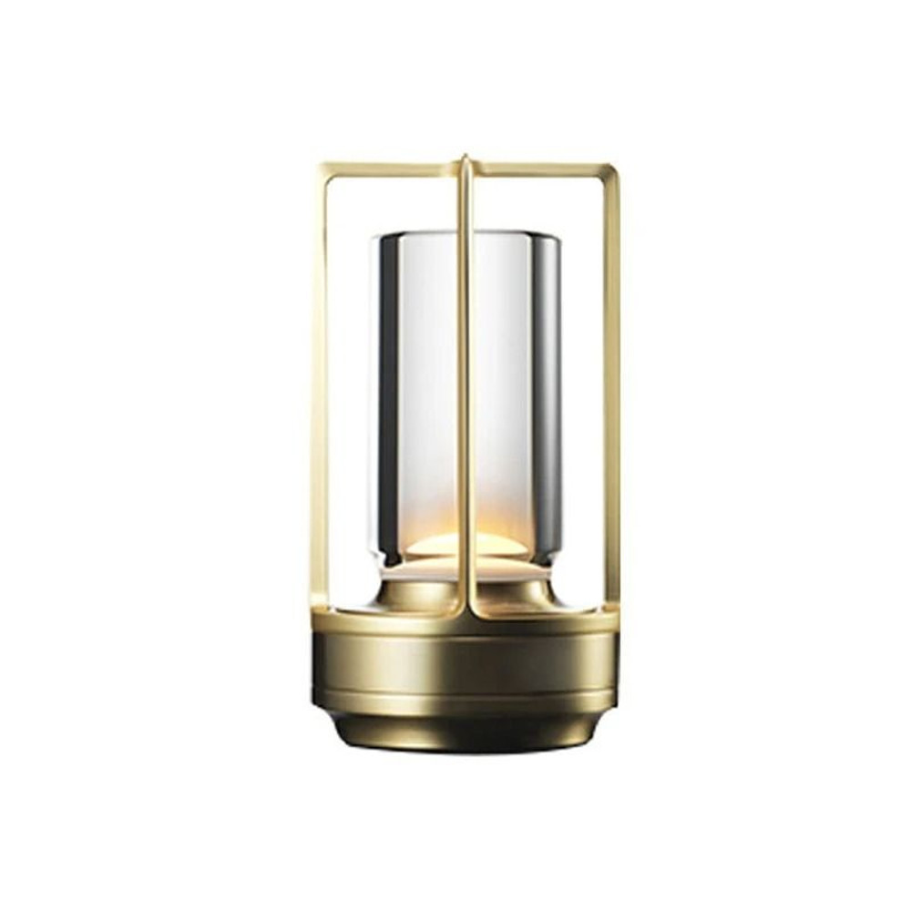 Aluminum Alloy Rechargeable Touch Table Lamp With Crystal Design 8