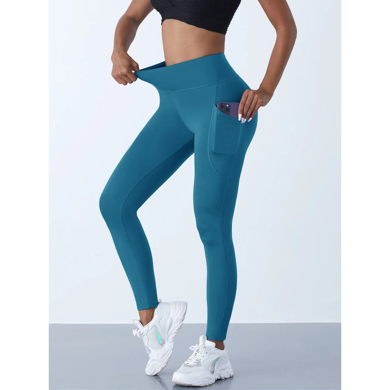 High Waist Leggings With Pockets For Women Yoga And Fitness Pants 9