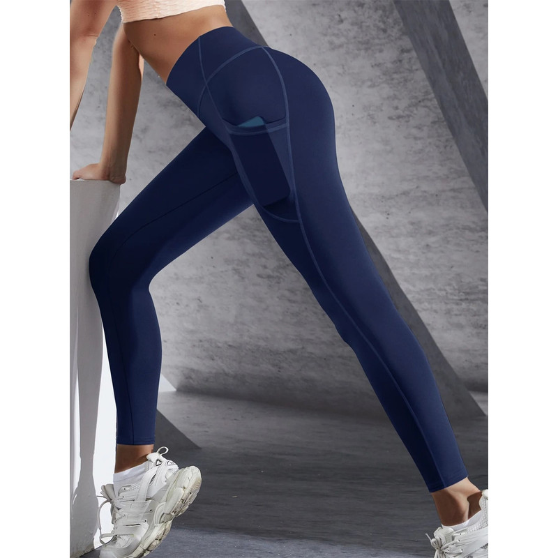 High Waist Leggings With Pockets For Women Yoga And Fitness Pants 3