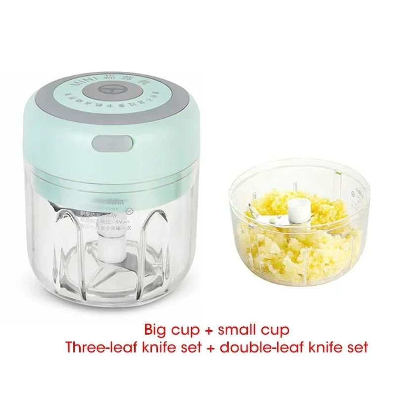 Electric Garlic Chopper USB Rechargeable Mini Food Processor 15