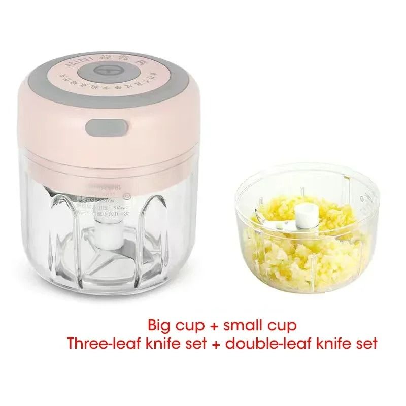 Electric Garlic Chopper USB Rechargeable Mini Food Processor 16