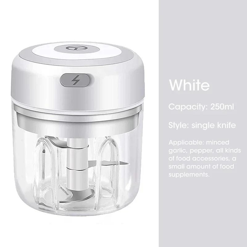 Electric Garlic Chopper USB Rechargeable Mini Food Processor 9