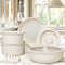 Ceramic Non Stick 21 Piece Cookware Set With Sensor Handle In Milky White 0