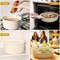 Ceramic Non Stick 21 Piece Cookware Set With Sensor Handle In Milky White 3