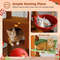 Adjustable Floor To Ceiling Cat Tree With Hammock Scratching Posts And Hanging Ball 2