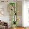 Adjustable Floor To Ceiling Cat Tree With Hammock Scratching Posts And Hanging Ball 3