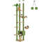 Adjustable Floor To Ceiling Cat Tree With Hammock Scratching Posts And Hanging Ball 6