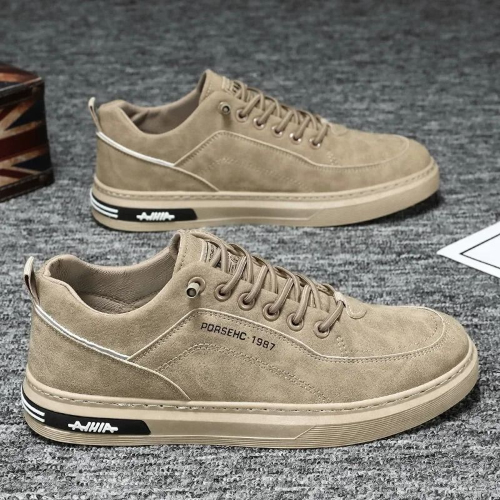 Breathable Mens Work Style Sneakers With Safety Board Shoe Design 0