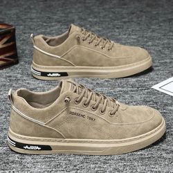 breathable mens work style sneakers with safety board shoe design