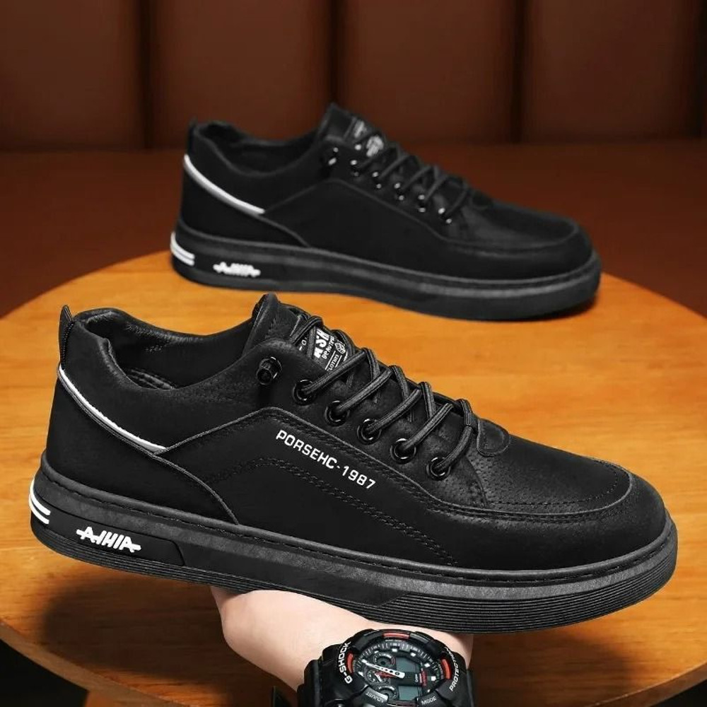 Breathable Mens Work Style Sneakers With Safety Board Shoe Design 3