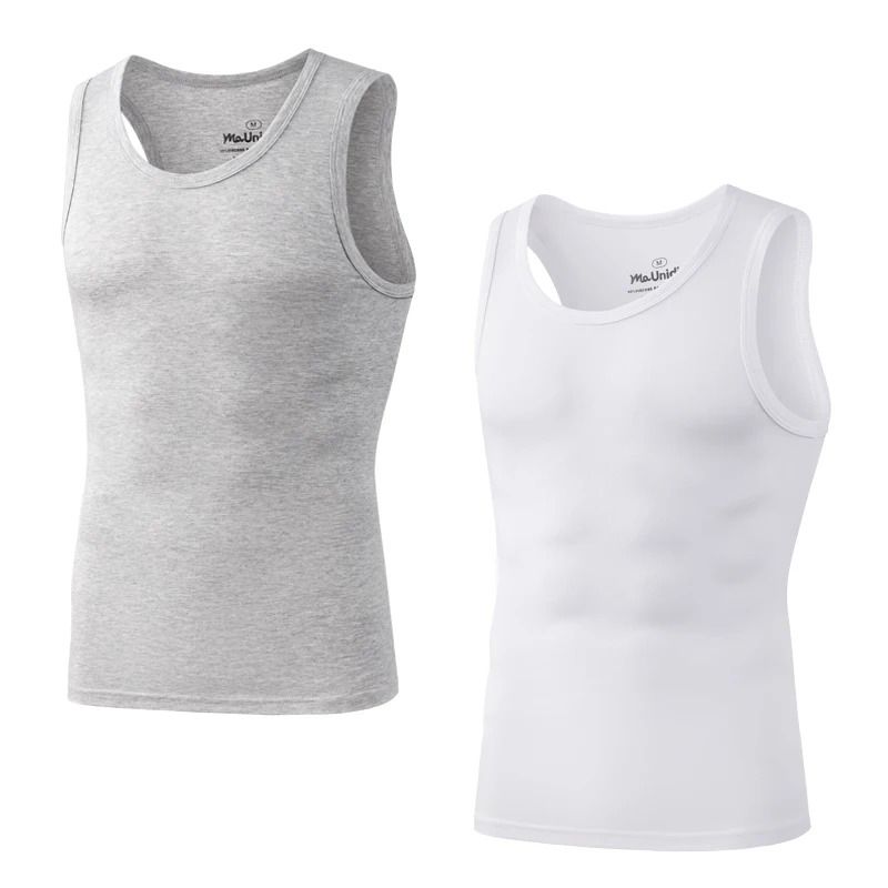Bamboo Fiber Compression Tank Top For Men Pack Of Two 11