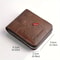PU Wax Oil Zipper Wallet For Men With Card And Coin Organizer 1
