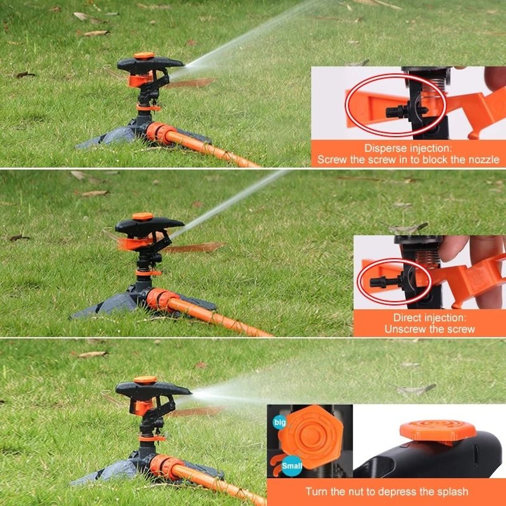 Automatic 360 Rotating Garden Sprinkler With Adjustable Coverage 4